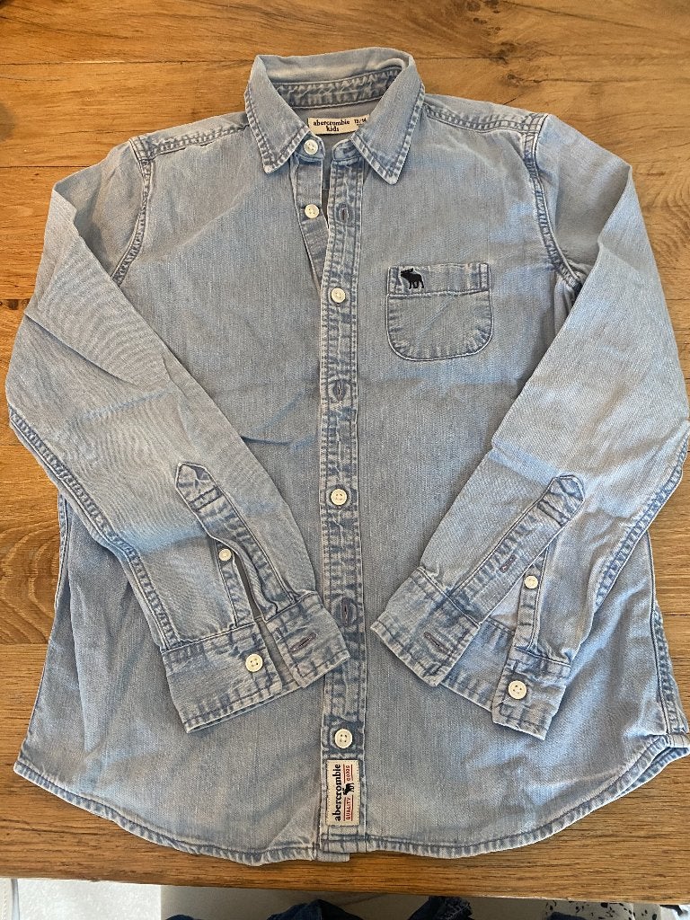 Jeans hemd Abercrombie Kids, Abercrombie Kids, Gebruikt, Jongen of Meisje, Overhemd of Blouse