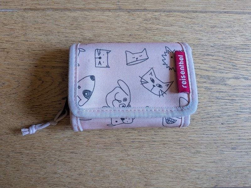 porte-monnaie chats chiens rose, Handtassen en Accessoires, Portemonnees, Ophalen, Gebruikt, Roze