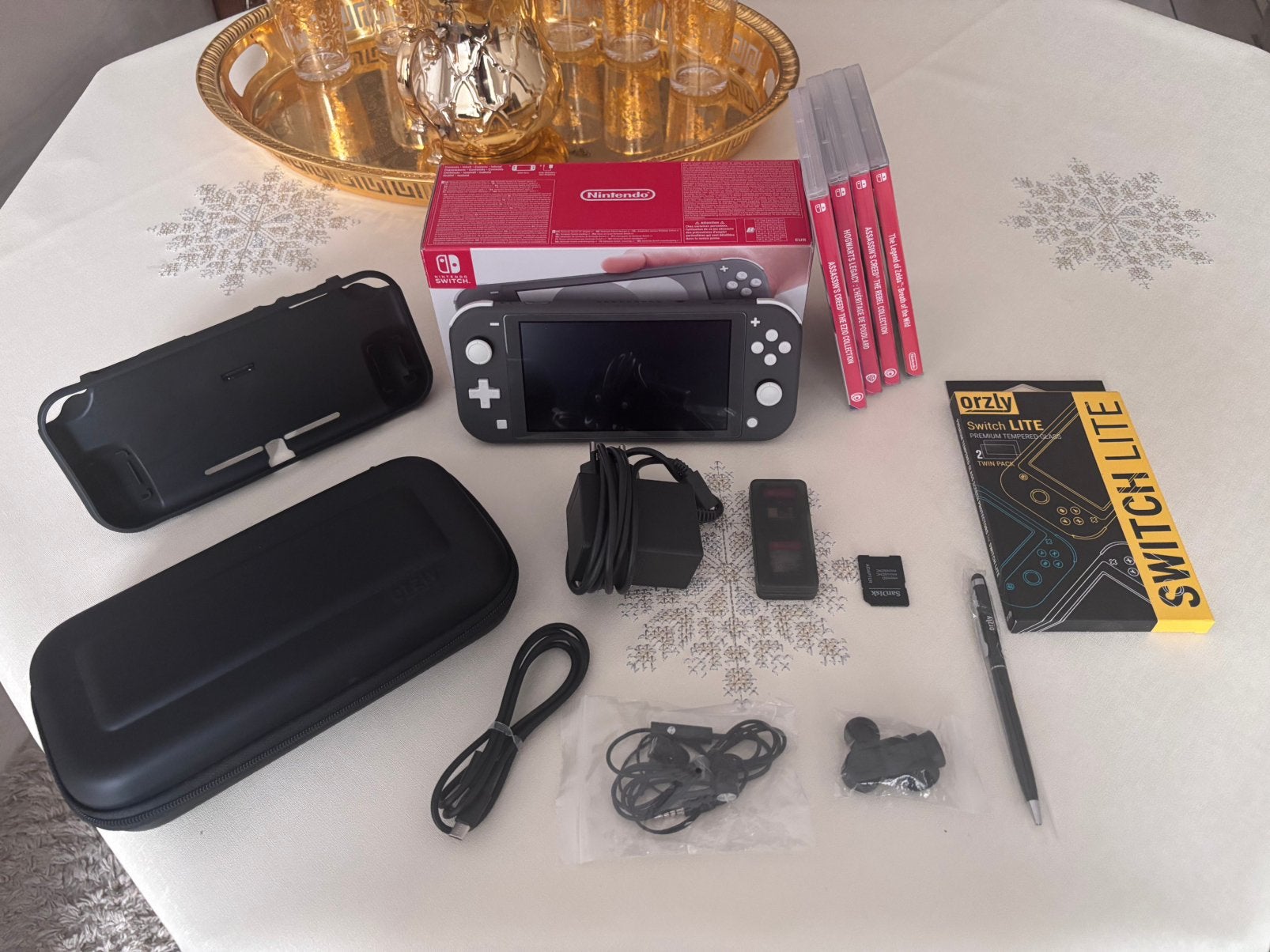 Nintendo Switch Lite + jeux + accessoires, Switch 2019 Upgrade, Sans contrôleur, Enlèvement, Avec jeux