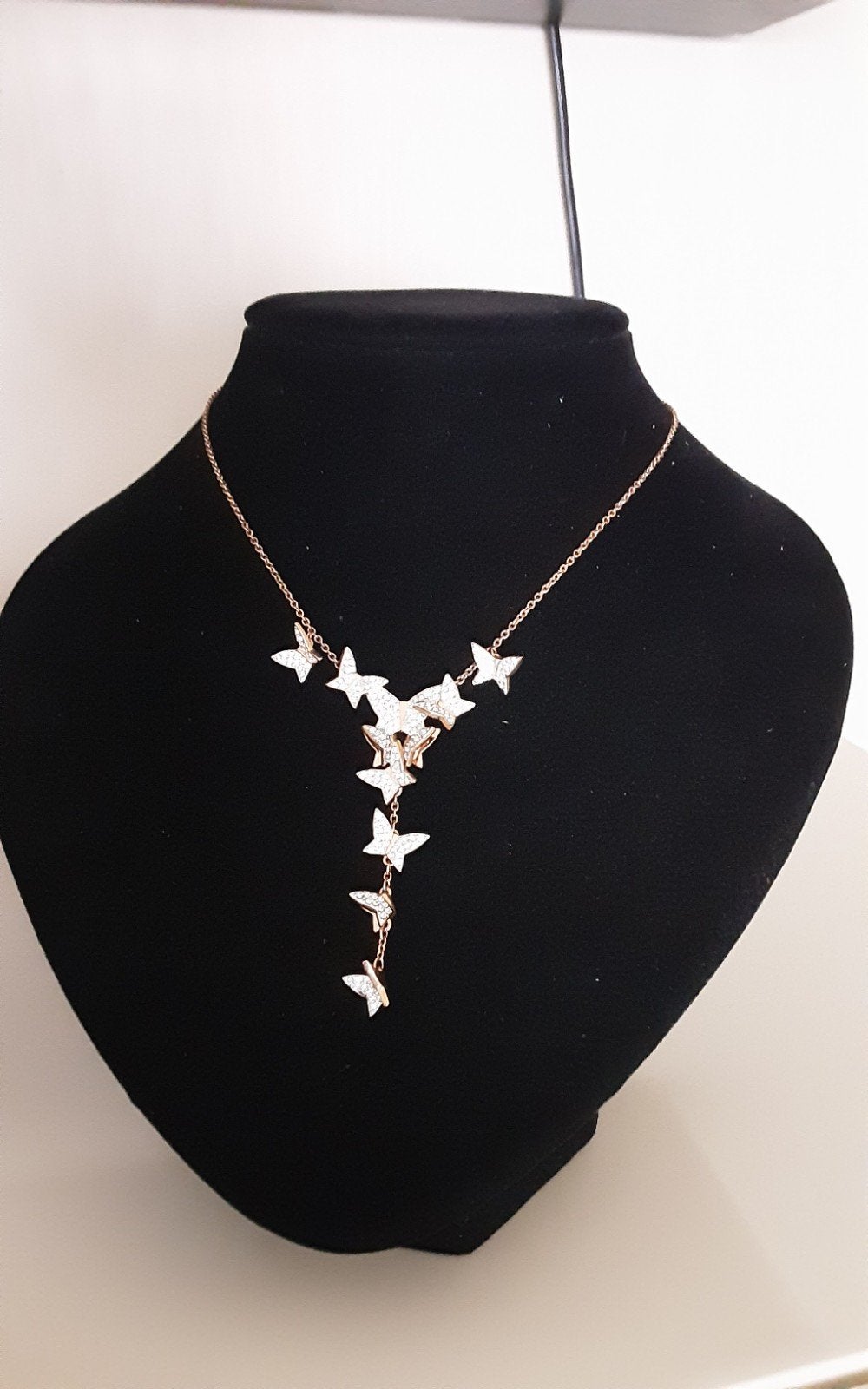 Swarovski Butterfly Lilia collier, als nieuw, Enlèvement ou Envoi, Neuf, Or, Réglable