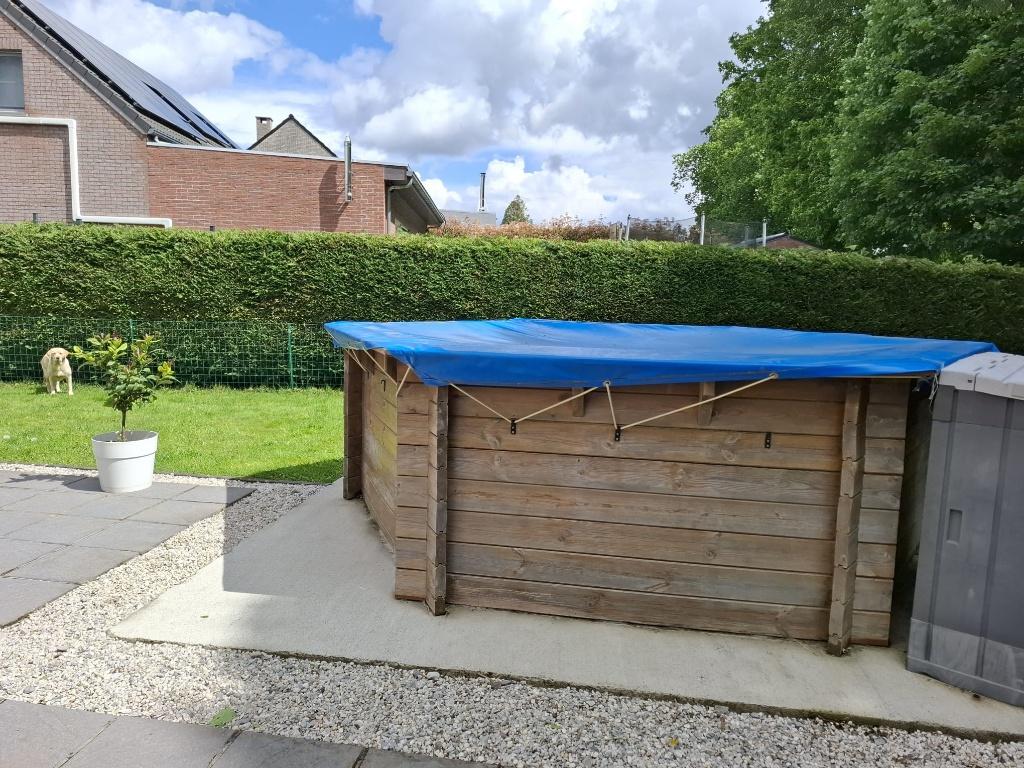 Piscine hors sol en bois, Jardin & Terrasse, Piscines, Utilisé, Piscines hors sol, 80 à 120 cm, 400 cm ou plus, 300 cm ou plus