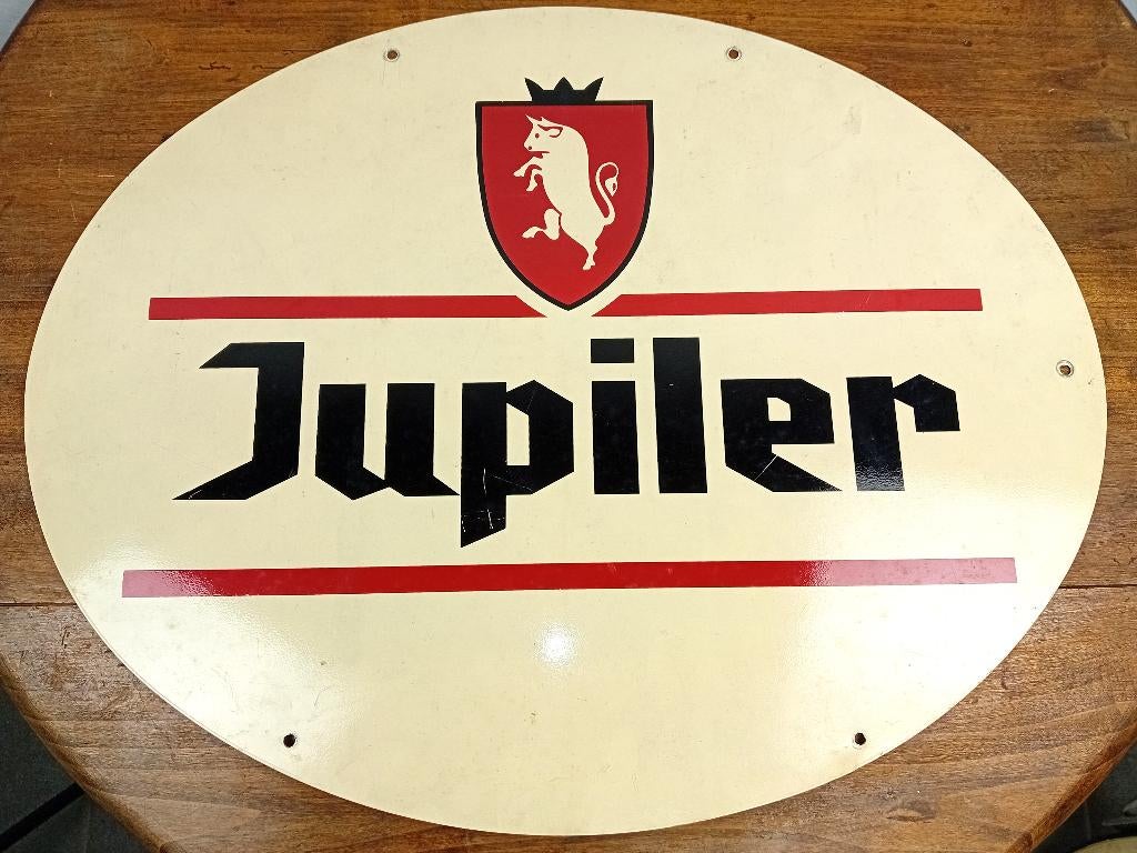 grand panneau d'affichage en métal JUPILER, Enlèvement ou Envoi, Comme neuf, Panneau publicitaire