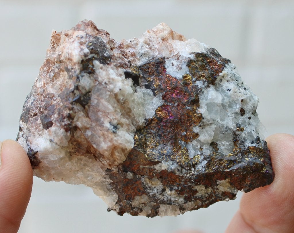CHALCOPYRITE - BORNIET - CALCITE de BELGIQUE, Enlèvement ou Envoi, Minéral