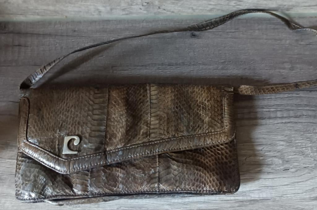 Sac à main peau de serpent vintage, Enlèvement ou Envoi, Utilisé, Sac à main