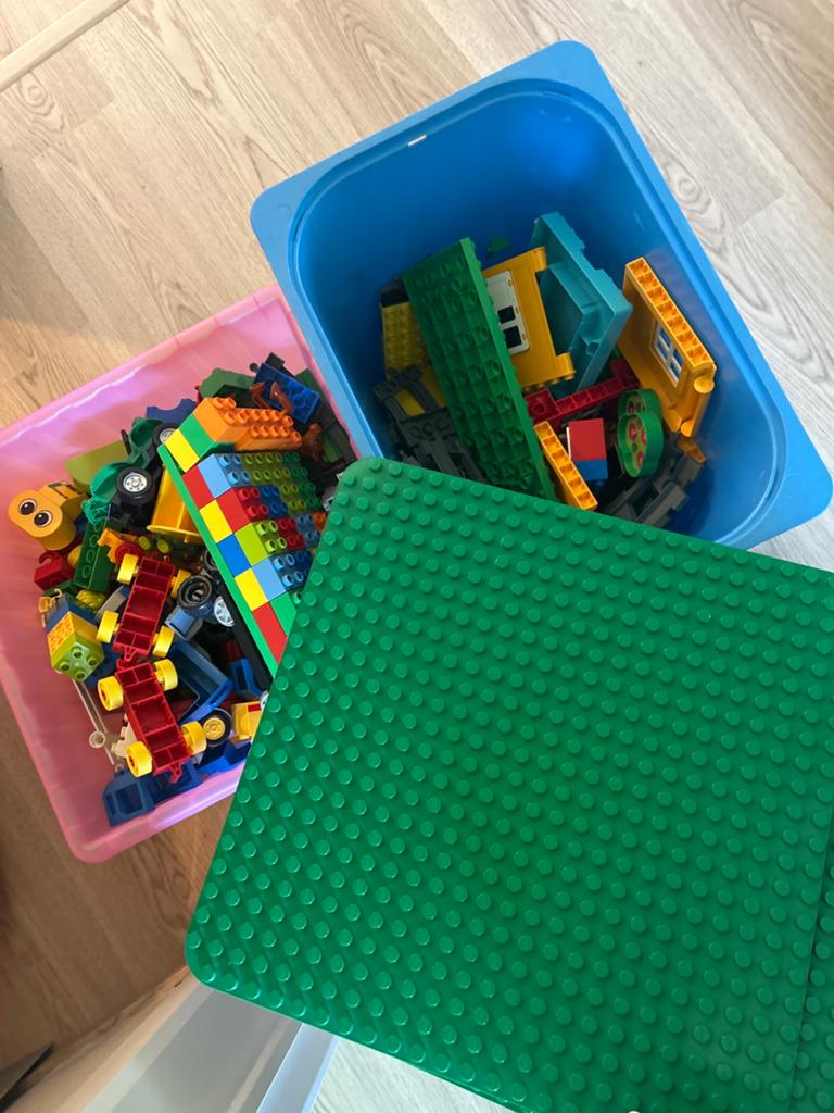 Lot duplo te koop, Kinderen en Baby's, Speelgoed | Bouwstenen, Ophalen, Zo goed als nieuw