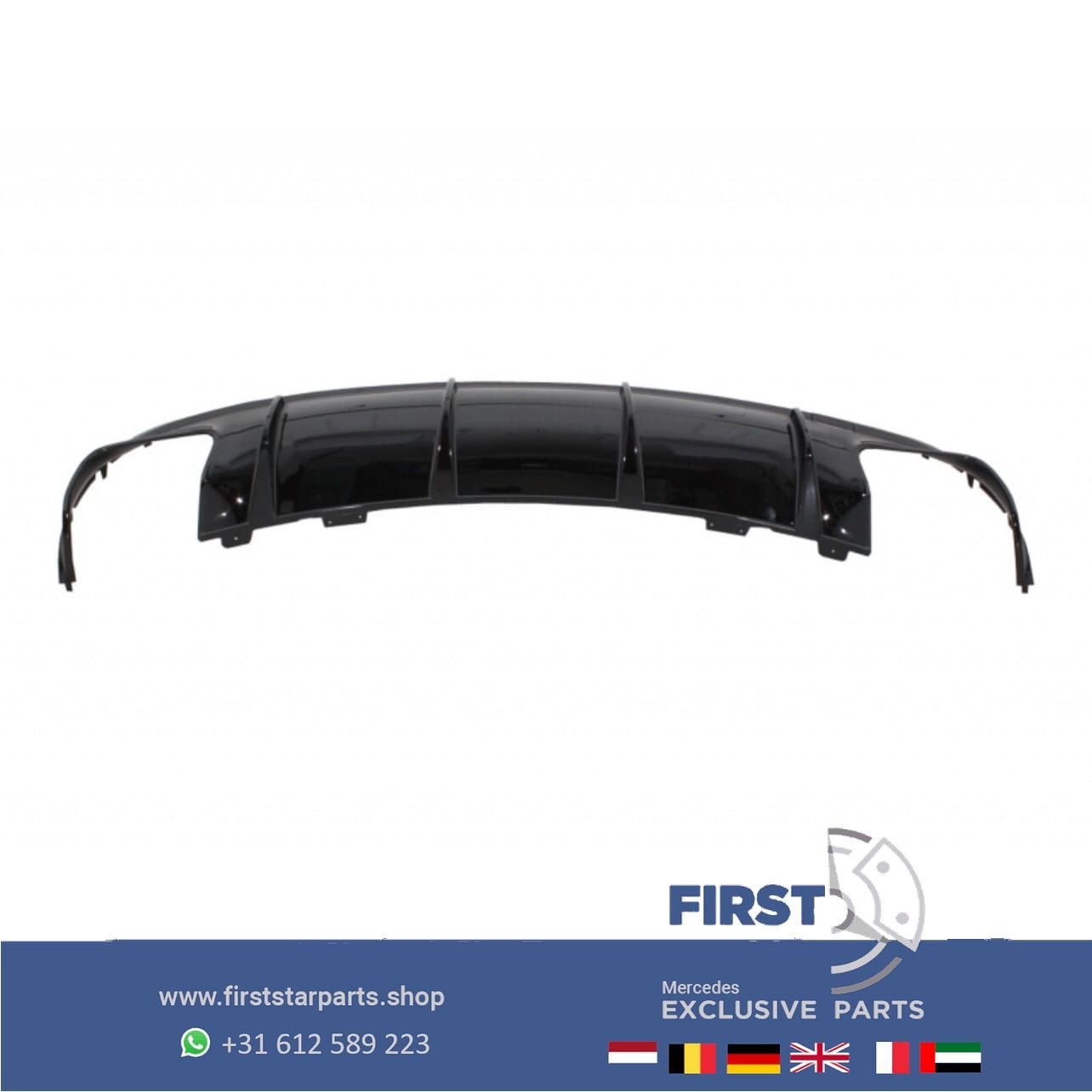 W117 C117 X117 FACELIFT CLA45 AMG DIFFUSER + UITLAAT SIERSTU, Gebruikt, -, Ophalen of Verzenden, -