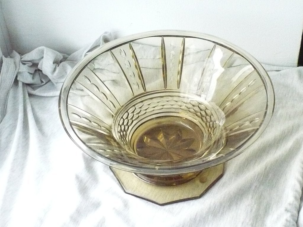 Val Saint Lambert Art Deco kristallen beker /circa 1930, Ophalen of Verzenden