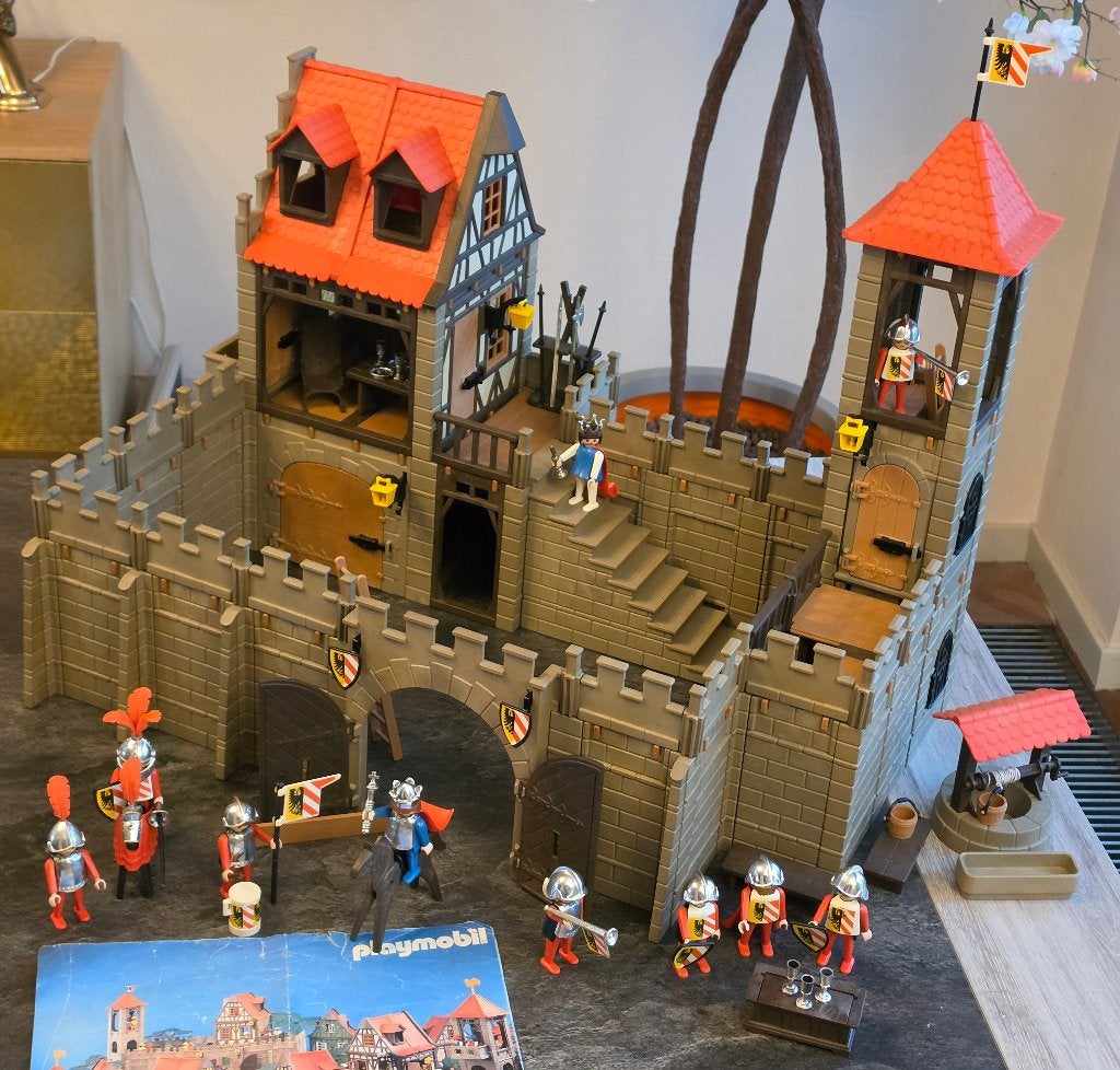 Prachtig Vintage Playmobil Ridder Kasteel 3450 + Vele Extras, Complete set, Ophalen of Verzenden, Kasteel/Fort, Knights