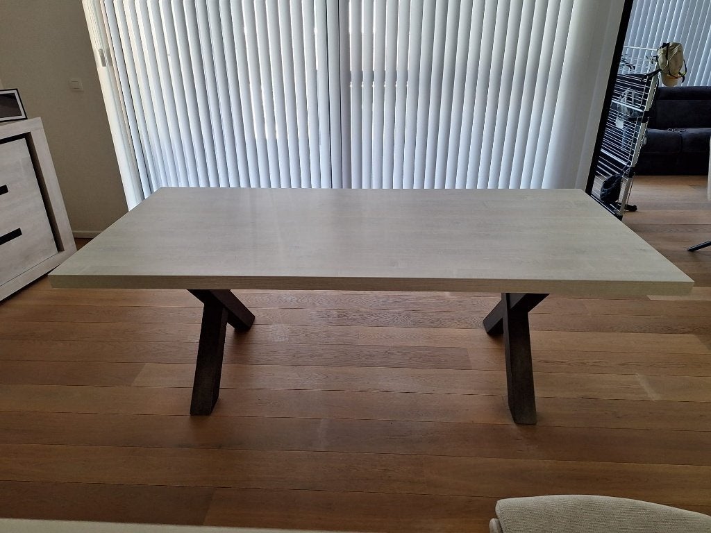 Eettafel rechthoekig, Comme neuf, 100 à 150 cm, Enlèvement, Rectangulaire