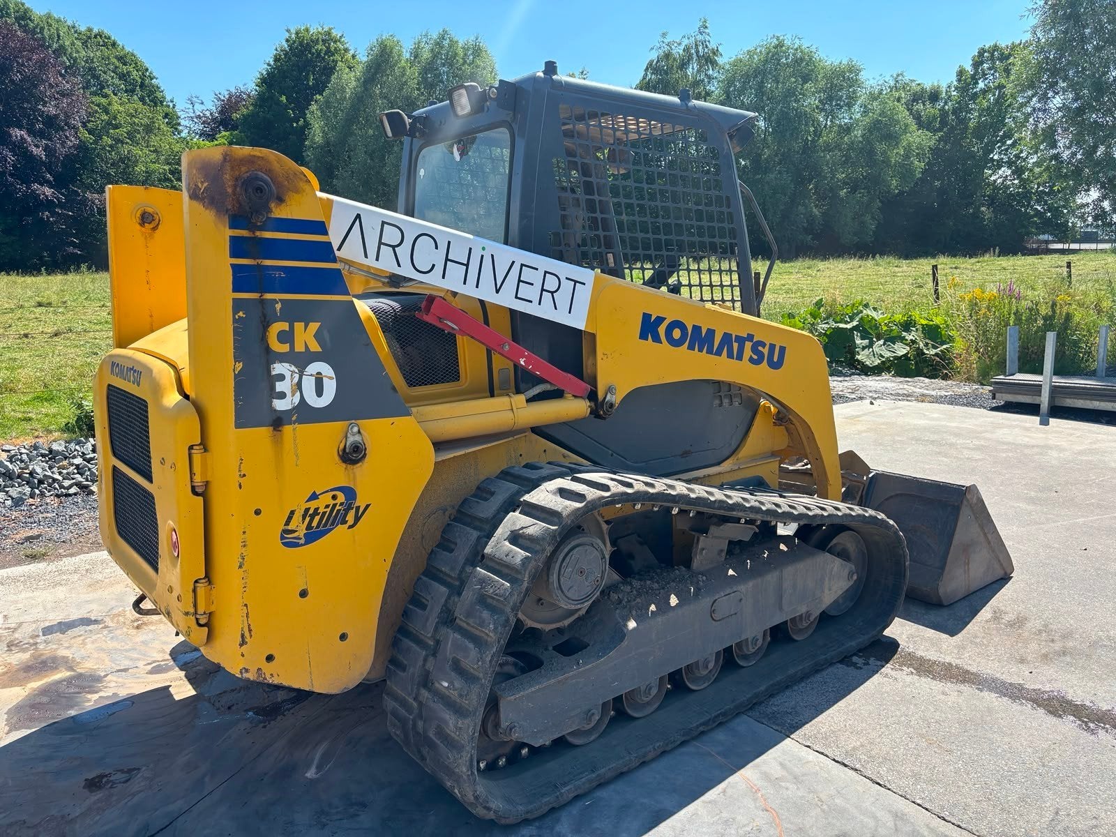 Chargeur komatsu CK30. Bob cat / grue..., Enlèvement