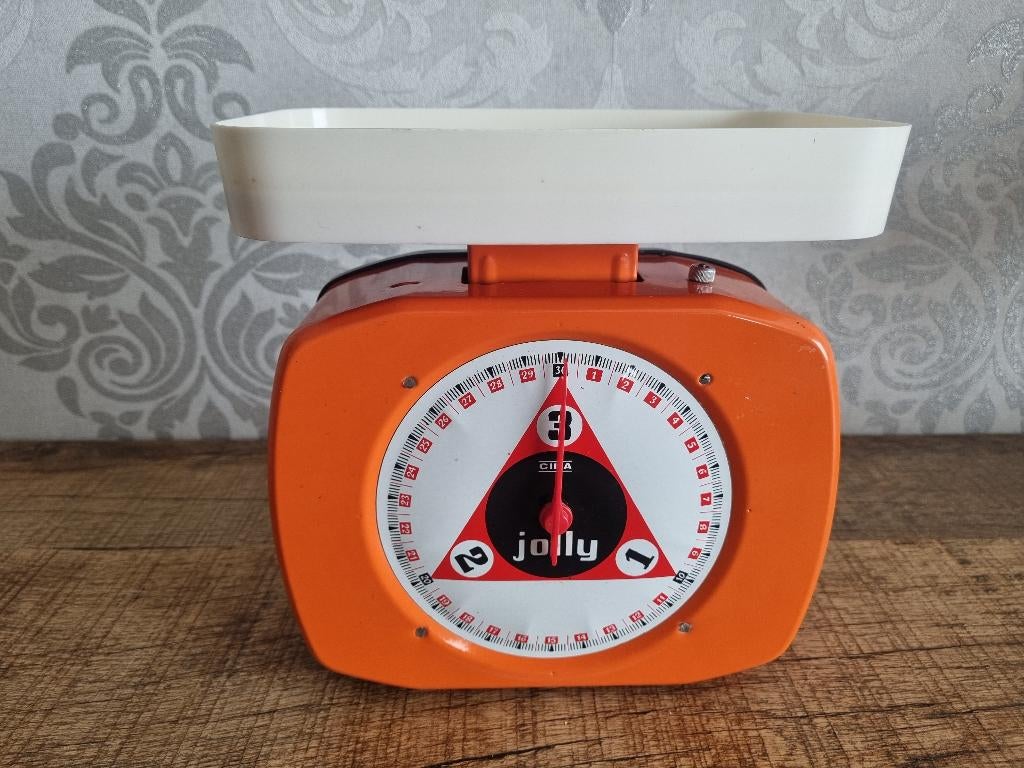 Vintage weegschaal Jolly, Ophalen