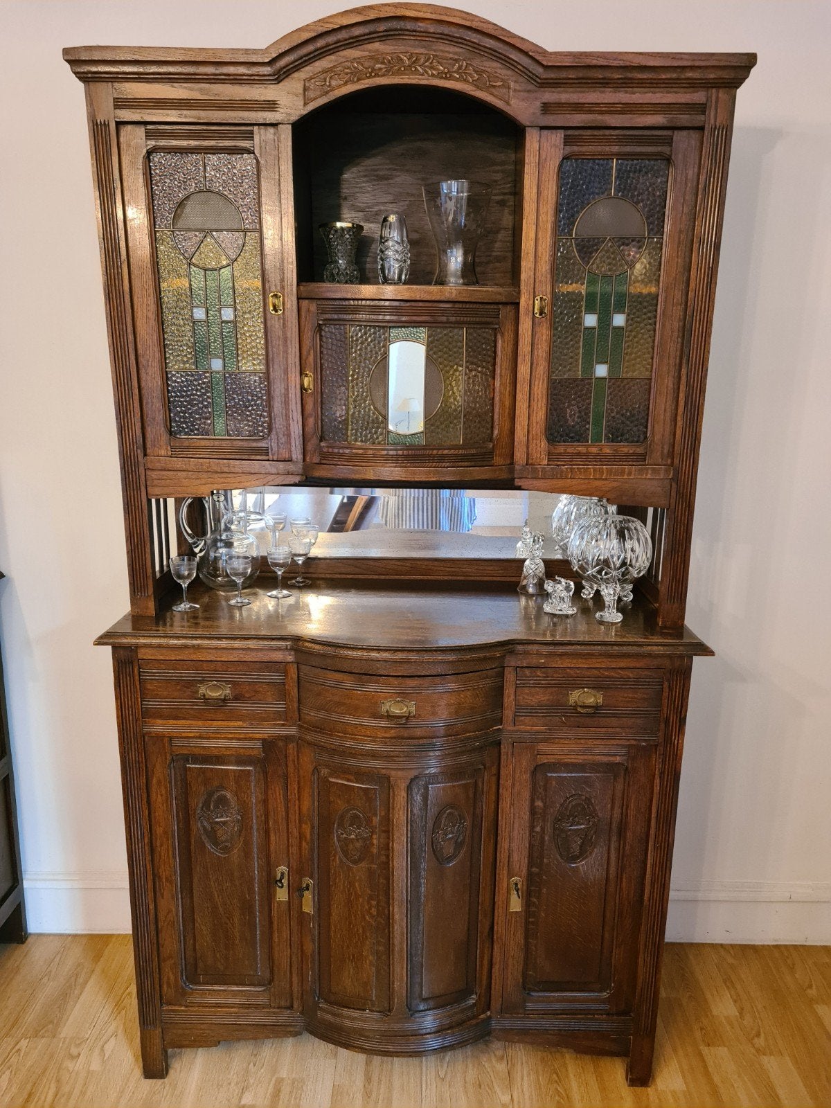 2 identieke buffetkasten in Jugendstil, Antiek en Kunst, Ophalen