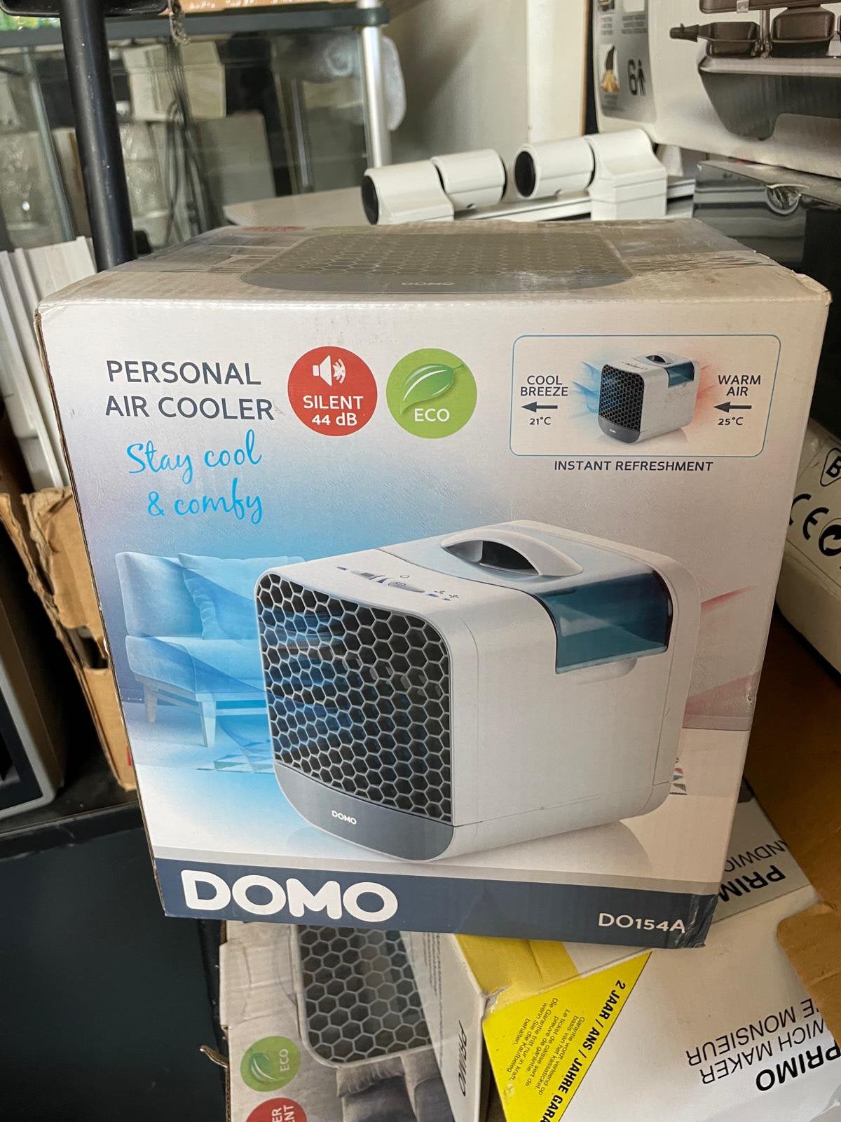Refroidisseur d'air personnel DOMO DO154A, Classe énergétique A ou plus économe, Enlèvement ou Envoi, Climatiseur mobile, 2 vitesses