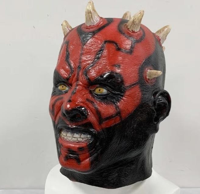 Darth Maul full face latex masker