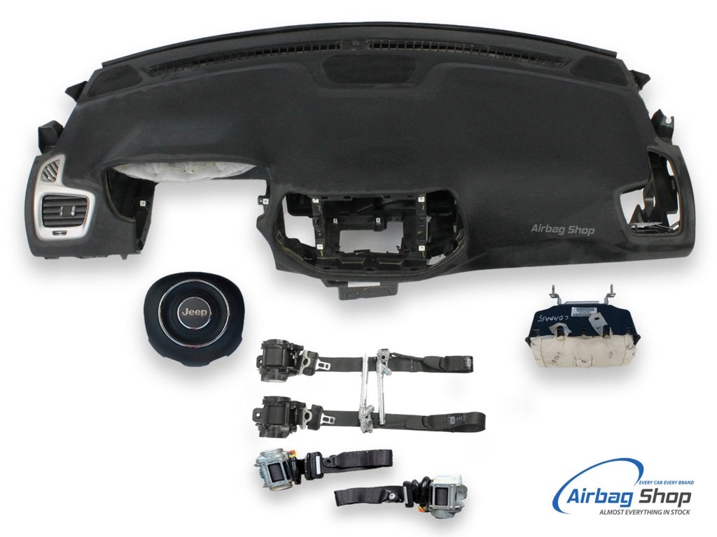 Airbag set Dashboard zwart speaker Jeep Compass (2016-...), Enlèvement ou Envoi, Utilisé