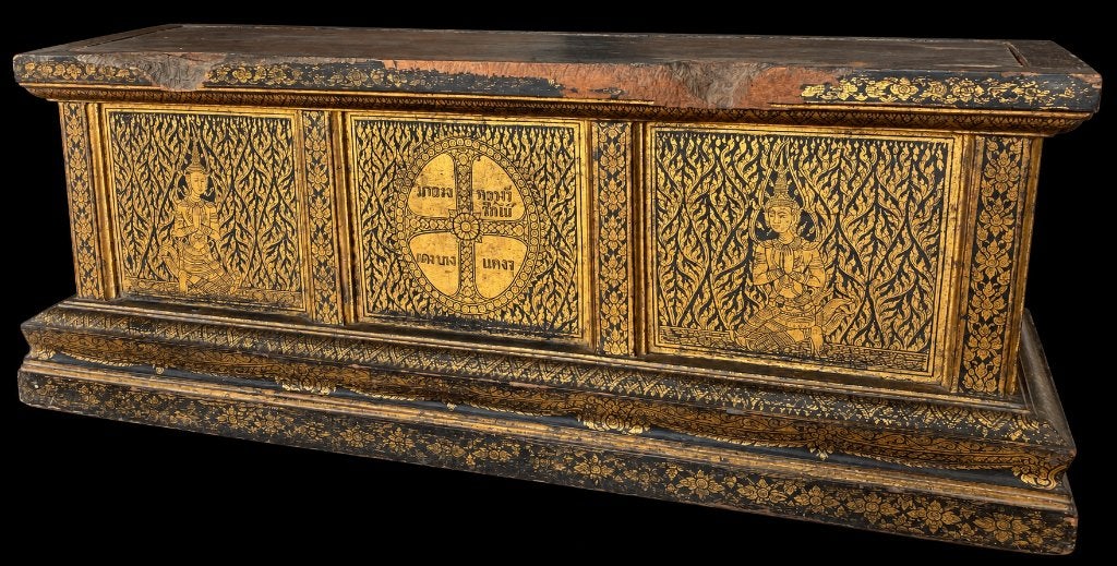 THAI Boîte ancienne / Meuble 18e/19e นายรง หลวงจู๊ ซัตโบ้, Enlèvement ou Envoi