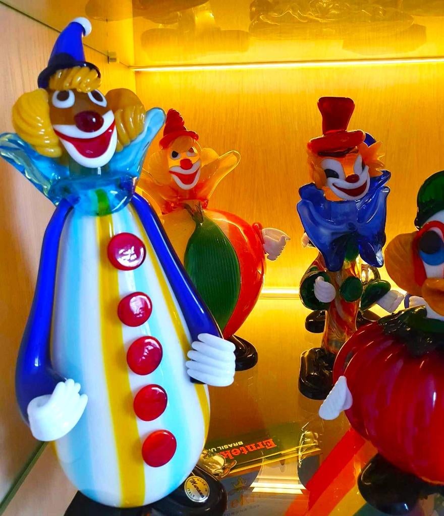 Clowns en verre de Murano 16 pièces, Enlèvement