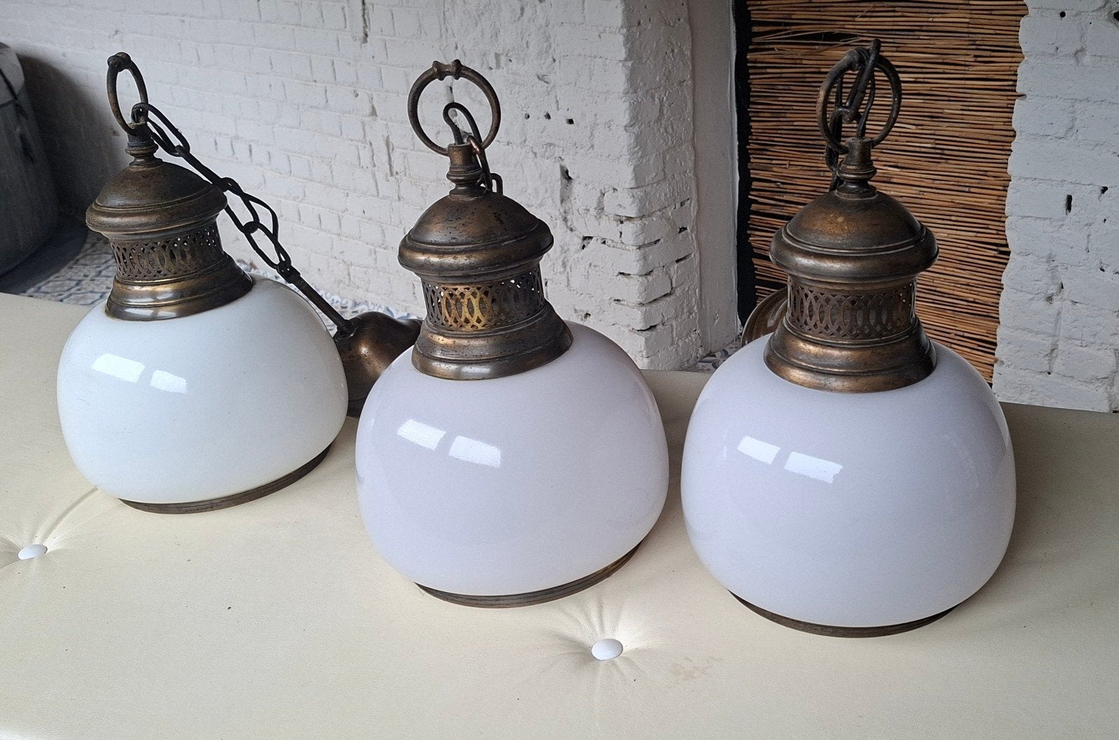 Lampe en Opaline, Maison & Meubles, Enlèvement, Utilisé, Autres types