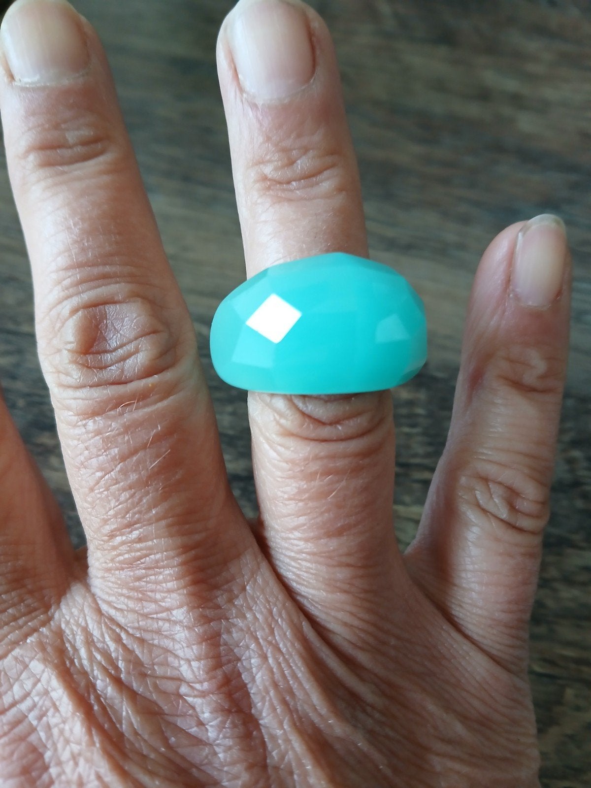 Kristallen ring van 925 zilver, Zilver, Zilver