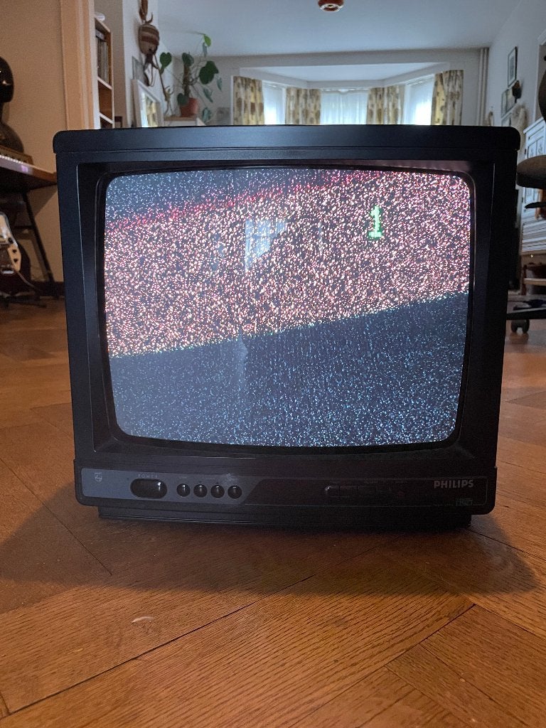Philips - TV Portable - 14GR1221 - 35cm - Vintage - 80s, Audio, Tv en Foto, Ophalen, Gebruikt, Minder dan 40 cm, Philips