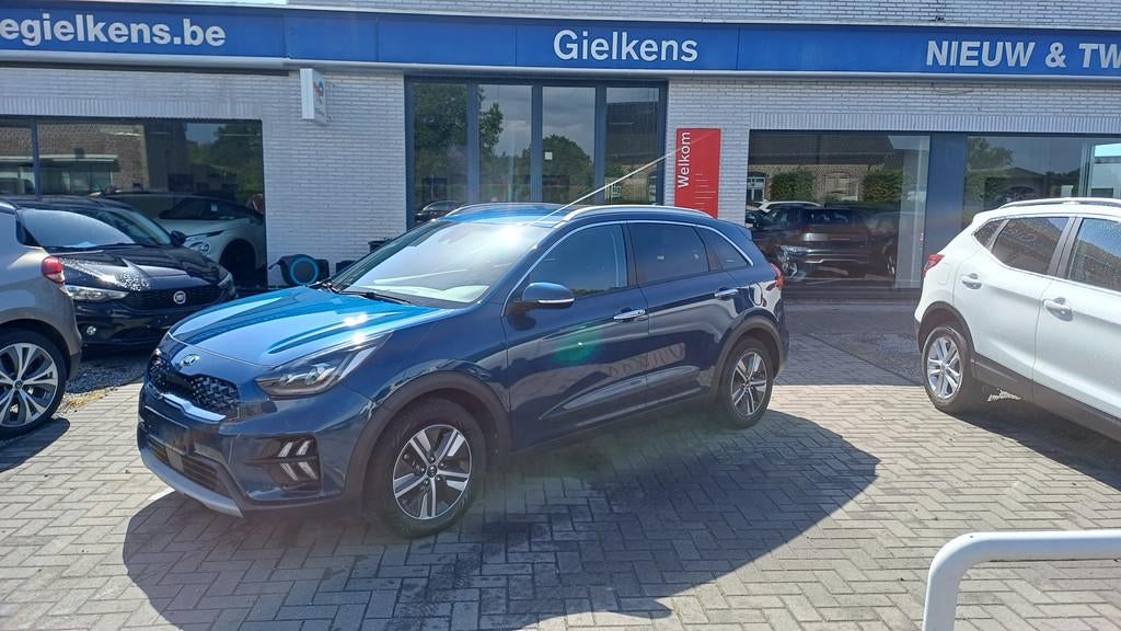 Kia Niro 1.6 GDi HEV Hybride autom. full-option/1j. garanty, Auto's, Kia, Gebruikt, Blauw, Leder, Bedrijf