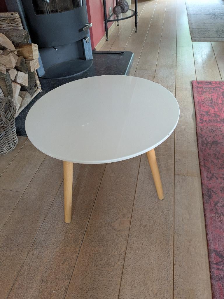 Petite table de salon ronde, Enlèvement, Comme neuf, Rond, Autres essences de bois