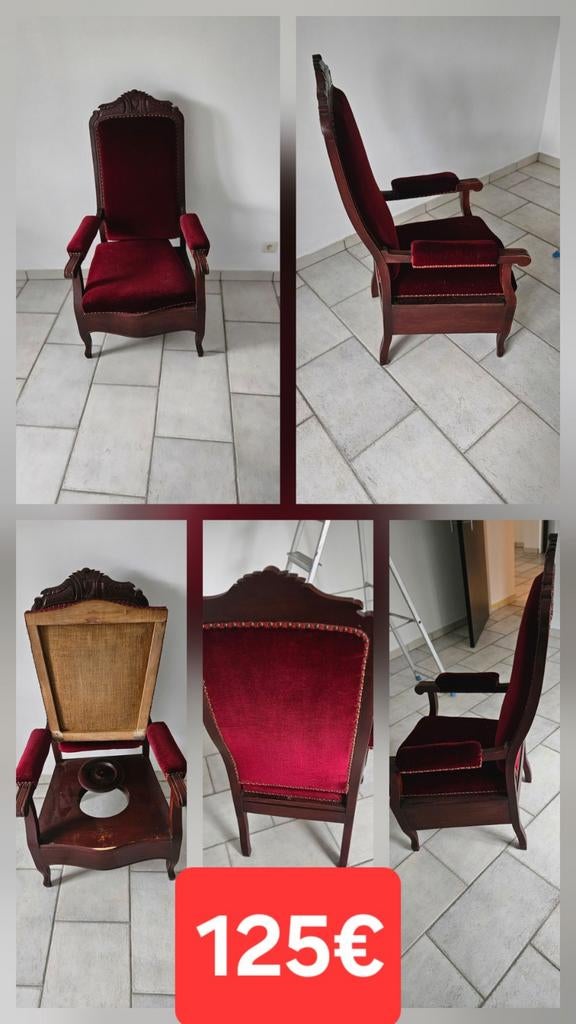 Antieke toiletstoel, Antiek en Kunst, Ophalen
