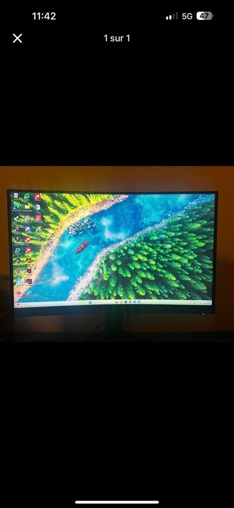 Ecran gamer MSI 180 hz 1ms 24 pouce incurve, Informatique & Logiciels, Enlèvement