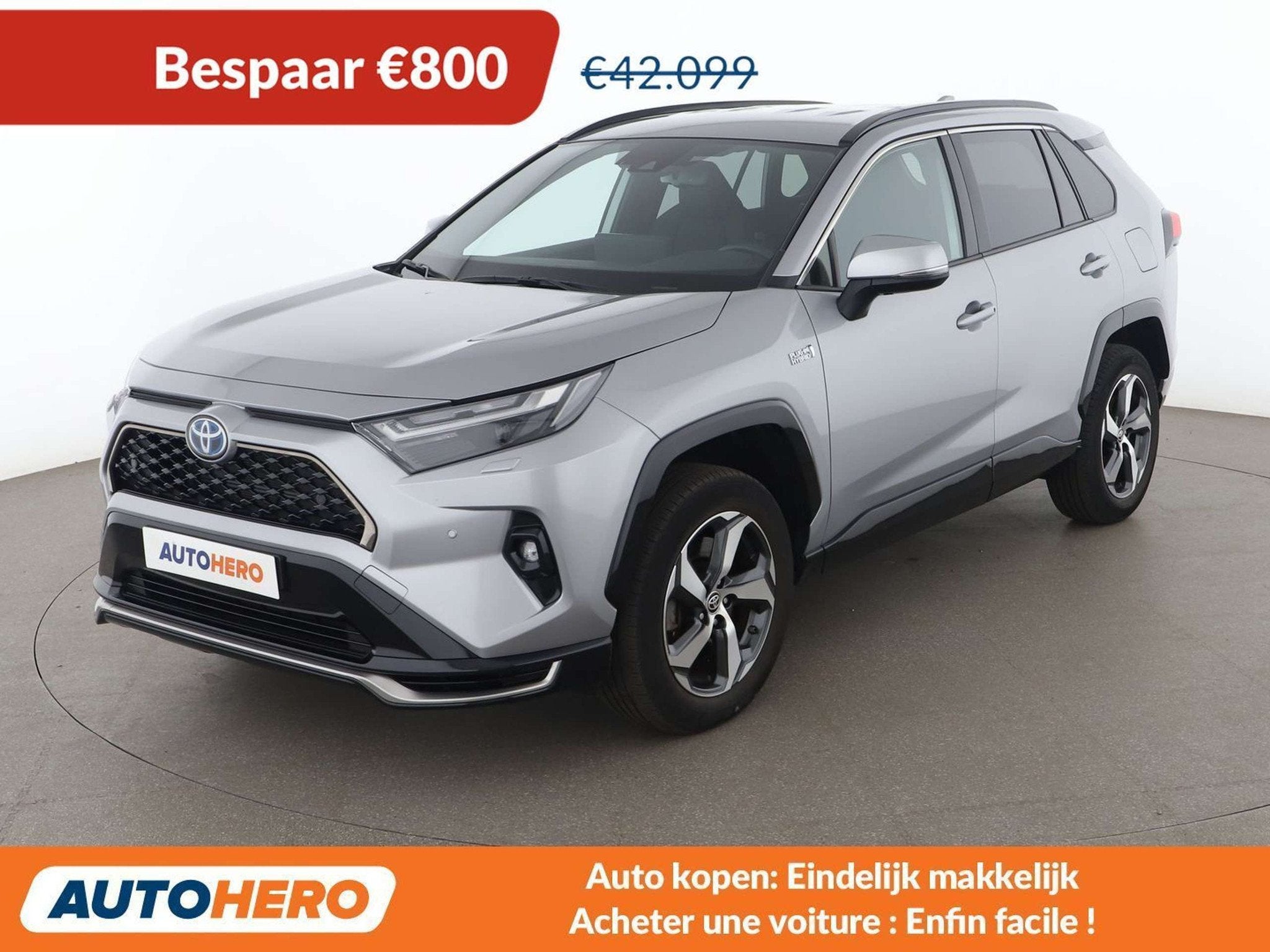 Toyota RAV4 2.5 Plug-in Hybrid 4x4 Teamplayer (bj 2024), Automaat, Stof, Gebruikt, Zwart