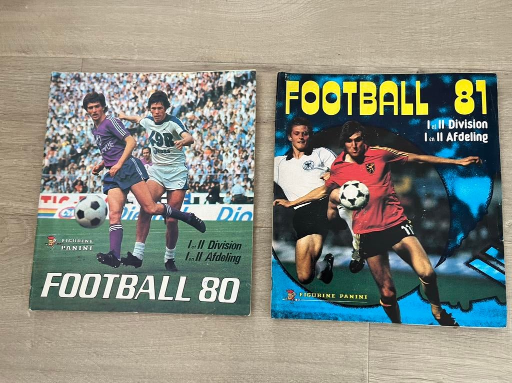 Panini football 80 en 81 onvolledig, Ophalen of Verzenden, Gebruikt