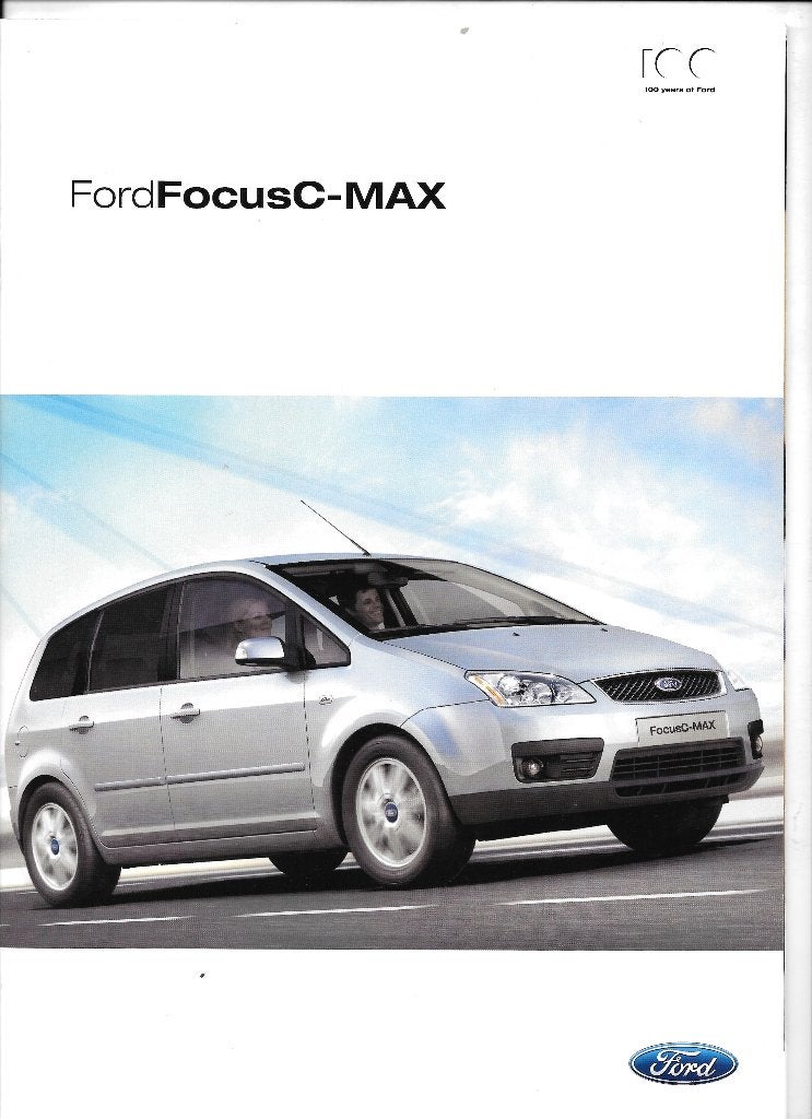 FORD FOCUS C-MAX,  2004, Livres, Autos | Brochures & Magazines, Enlèvement ou Envoi, Comme neuf, Ford