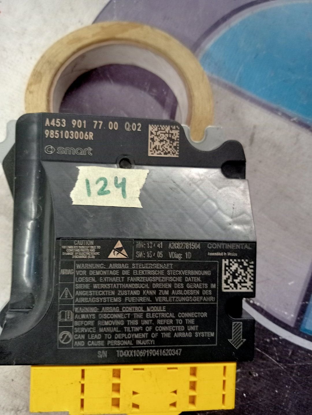 Airbag Module Smart Forfour artikelnummer 985103006R, -, Utilisé, -, Smart