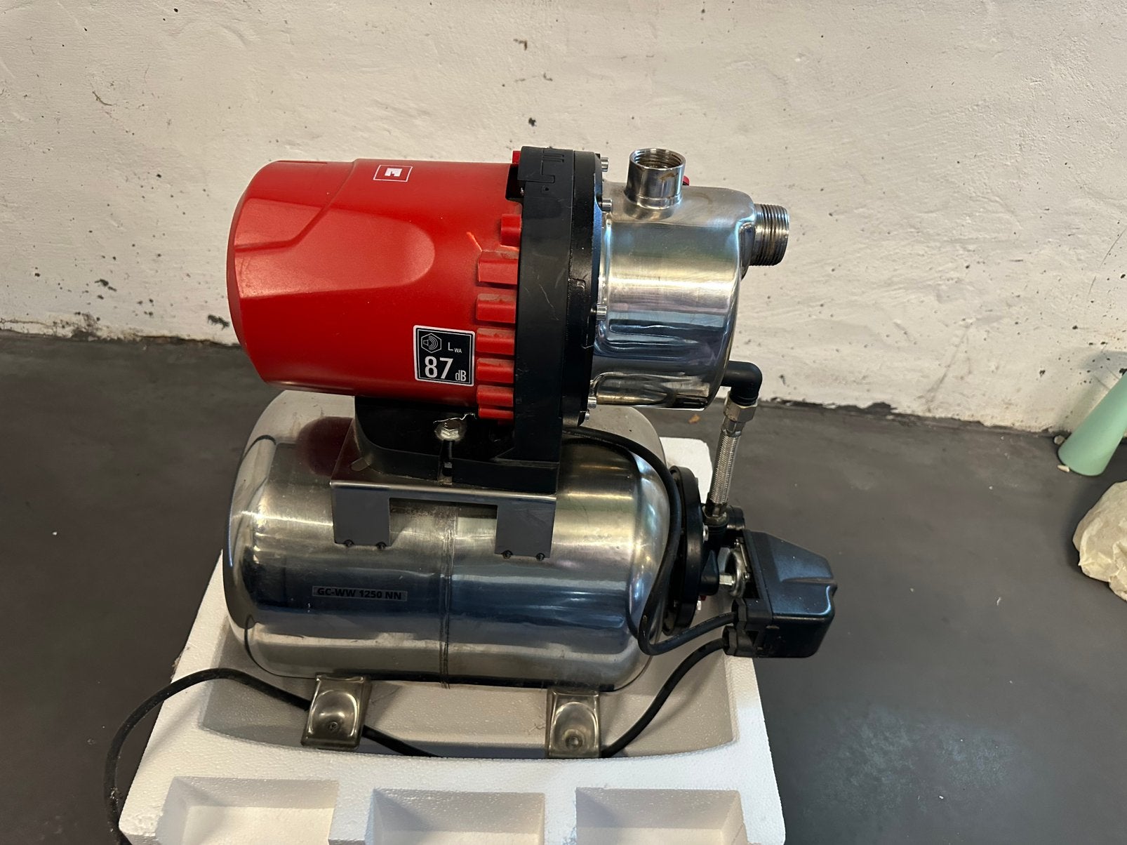 Einhell GC-WW 1250 NN hydrofoorpomp – 1200W – 5000 l/u – RVS, Ophalen, Gebruikt
