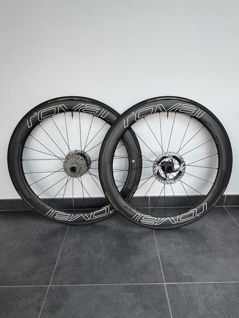 Roval CLX50 carbon wielen, Fietsen en Brommers, Fietsonderdelen, Zo goed als nieuw, Racefiets, Carbon, Ophalen