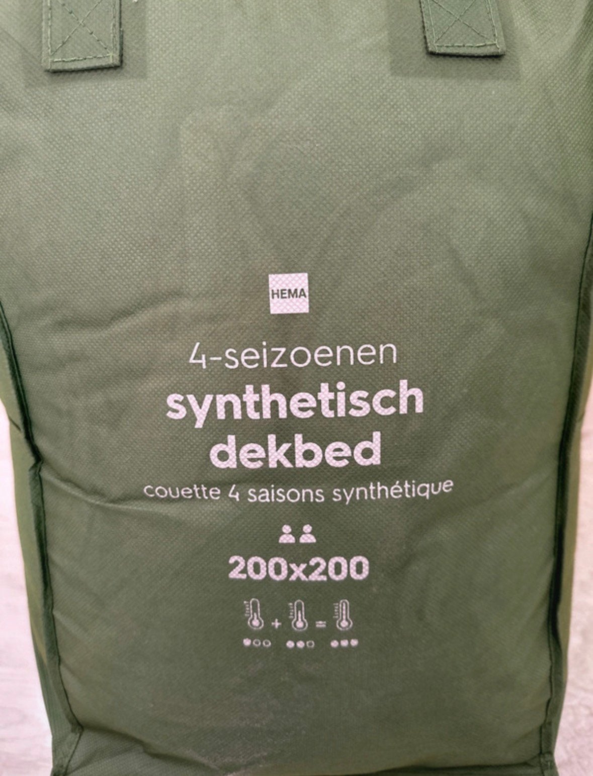 4seizoenen dekbed 200x200, Huis en Inrichting, Ophalen, Wit, Geschikt voor droger, 200 cm