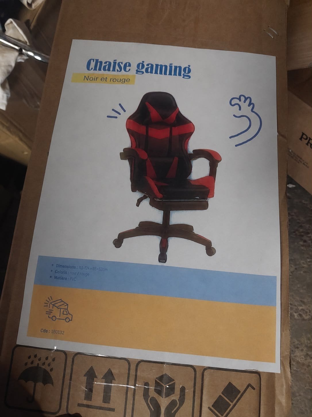 Gamestoelen, Ophalen