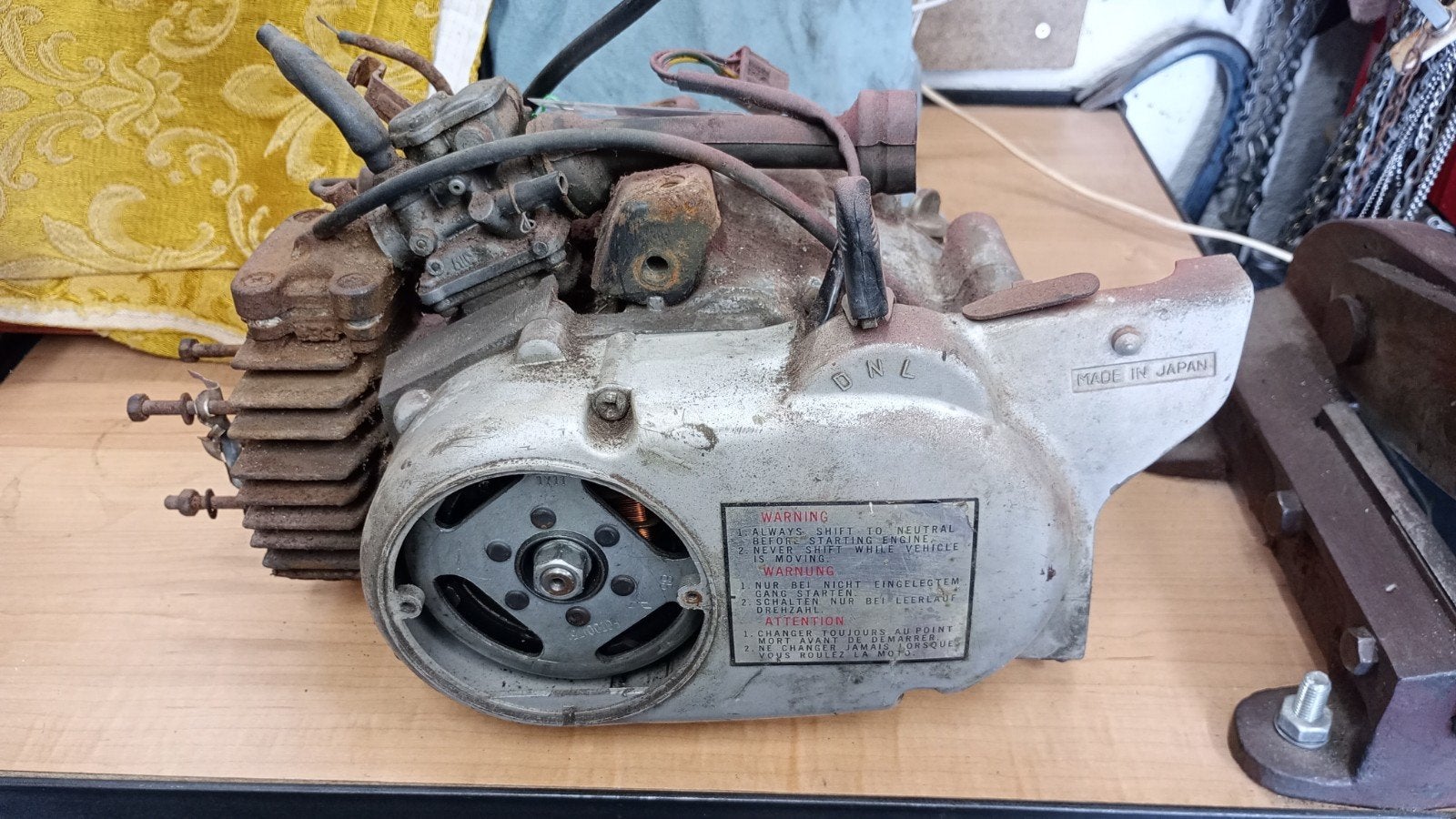 Yamaha Chappy 50 motorblok, Fietsen en Brommers, Brommeronderdelen | Oldtimers, Ophalen, Blok, Yamaha