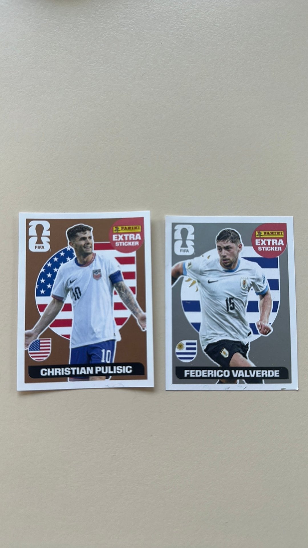 Extra stickers valverde en pulisic, Ophalen, Nieuw