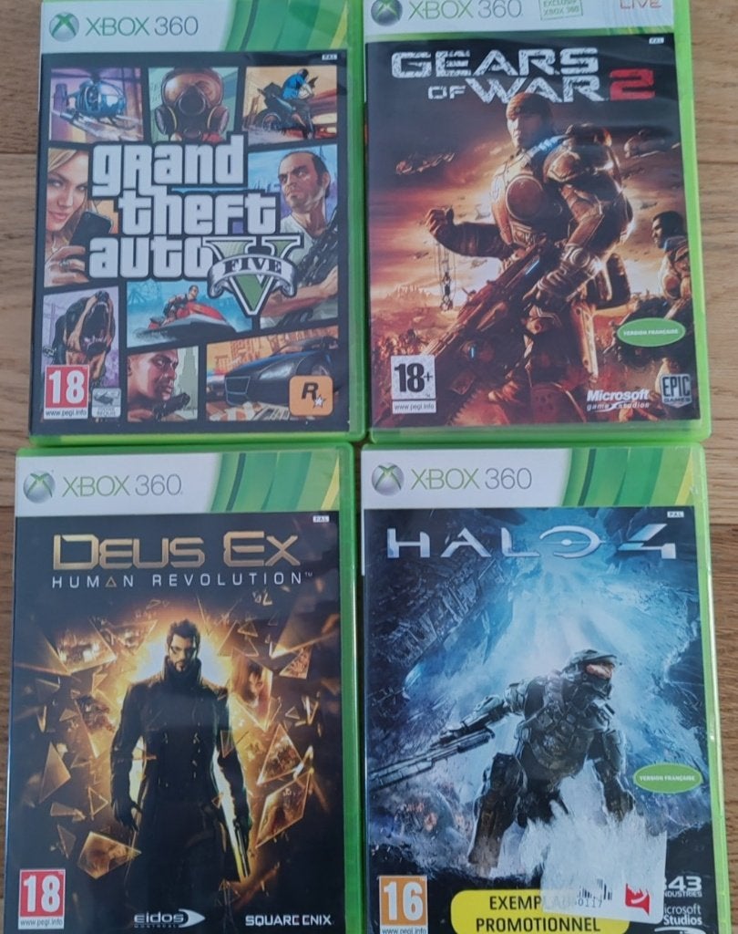 Lot de 4 jeux XBOX 360, Enlèvement ou Envoi, Utilisé