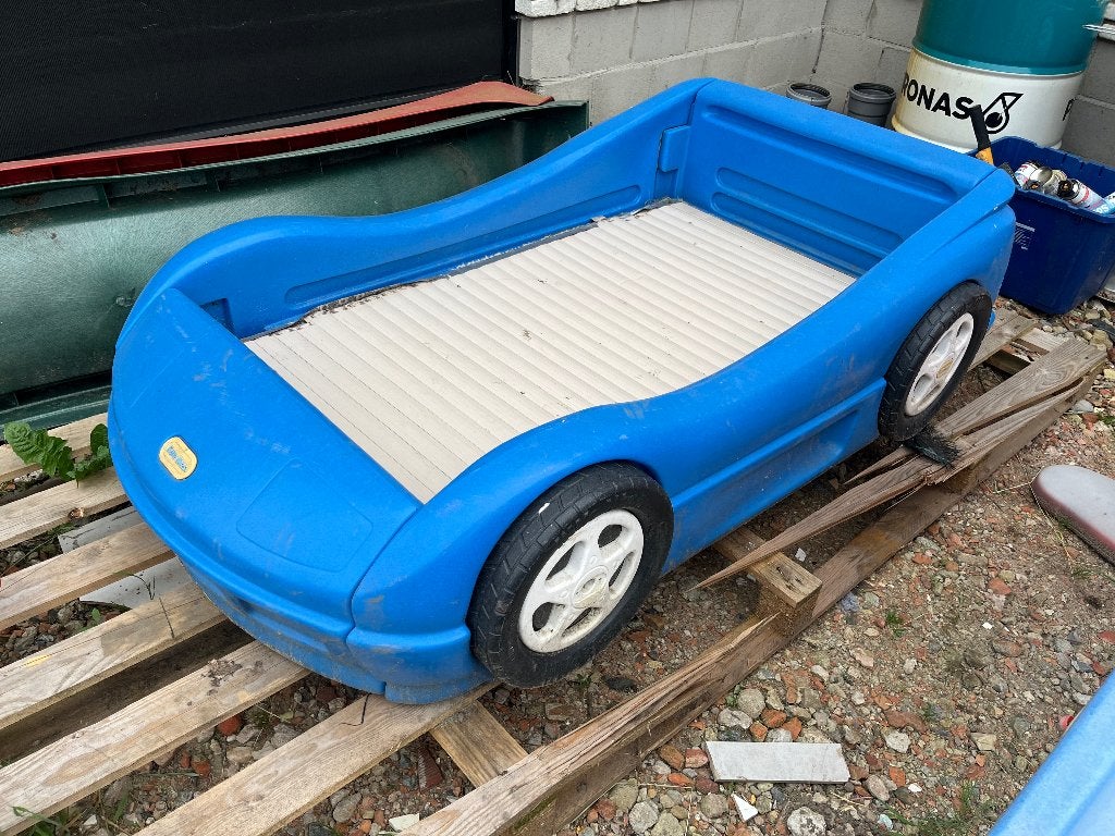 Auto little tikes , als zandbak met afdekking, Kinderen en Baby's, Speelgoed | Buiten | Zandbakken, Gebruikt, Ophalen