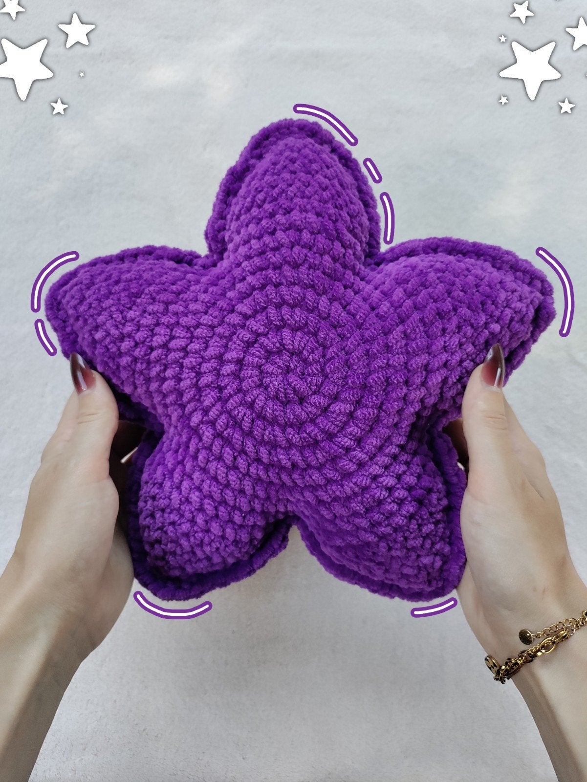 Coussin décoratif en forme d'étoile, Neuf, Coussin décoratif, Enlèvement ou Envoi, Violet
