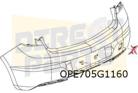 Opel Astra K Sports Tourer (10/15-3/22) achterbumper (bij PD, Auto-onderdelen, -, Verzenden, -, Opel