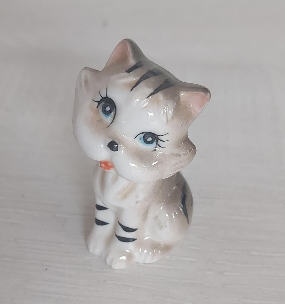 Kleine porseleinen kat, Ophalen, Zo goed als nieuw