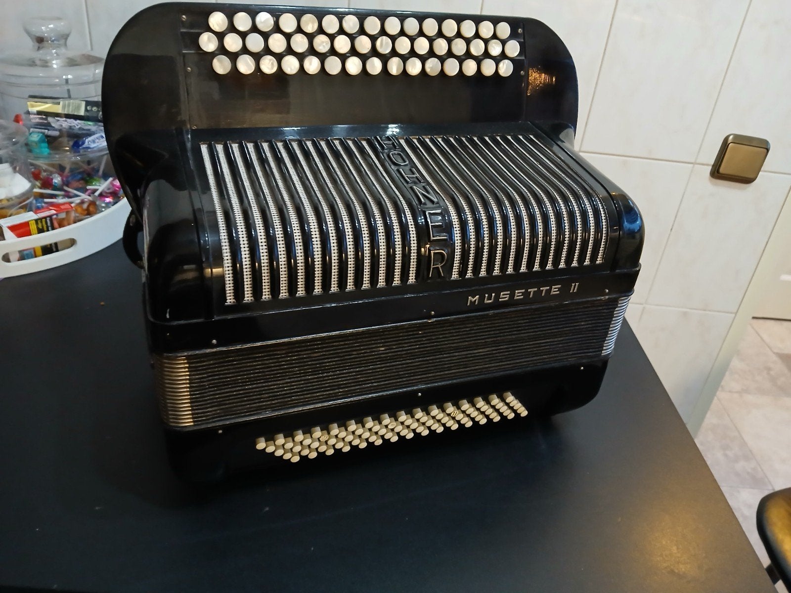Hohner avec une musette complète à 3 accords, Enlèvement, Hohner, Avec valise