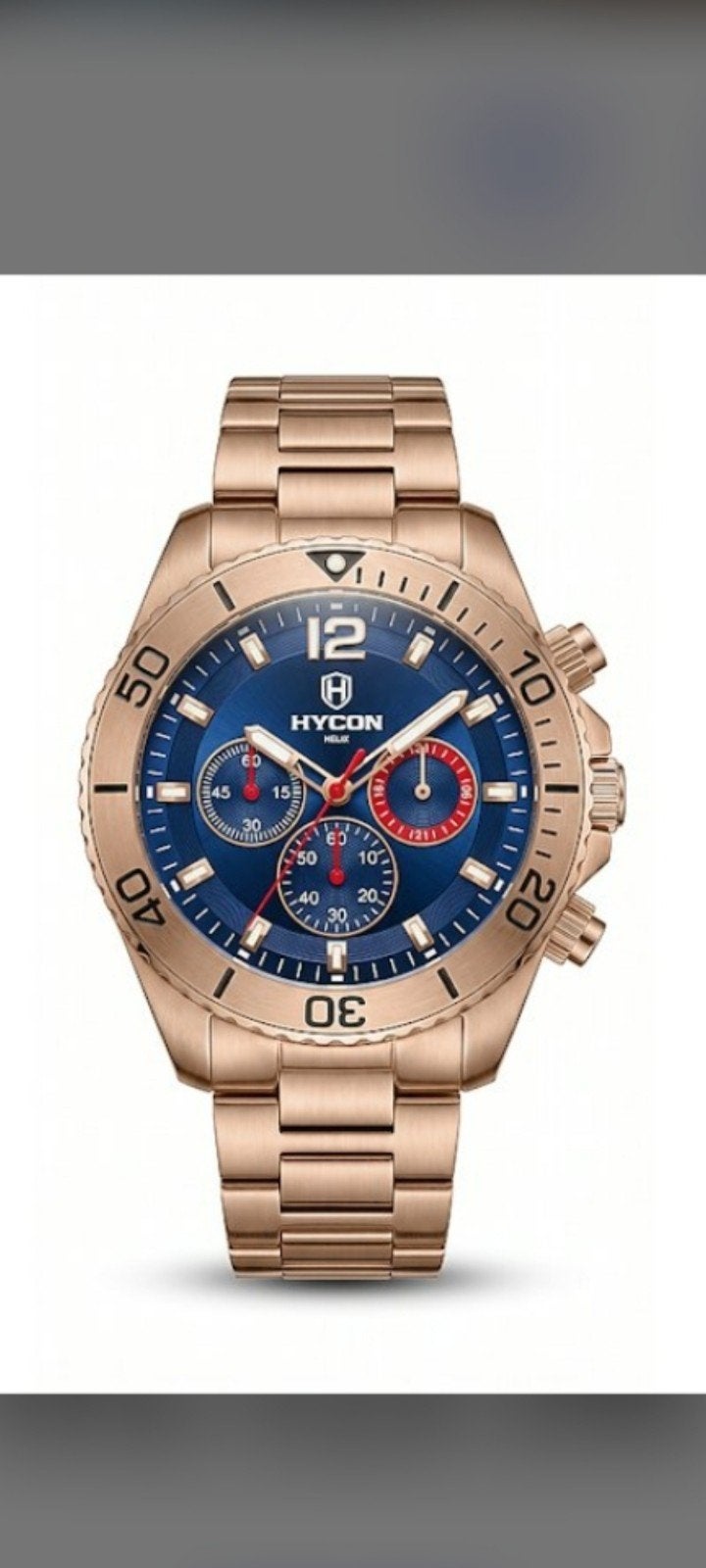 Montre Hycon Helix, Bijoux, Sacs & Beauté, Autres marques, Enlèvement ou Envoi, Or, Acier