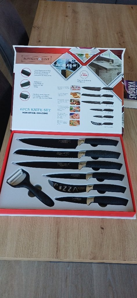messen-set "Royalty line" 7stuks NOOIT GEBRUIKT, Ophalen, Nieuw, Inox of Chroom