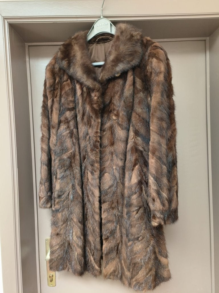 Bontjas (maat 42-44), Kleding | Dames, Jassen | Winter, Ophalen, Gedragen, Maat 42/44 (L), Bruin
