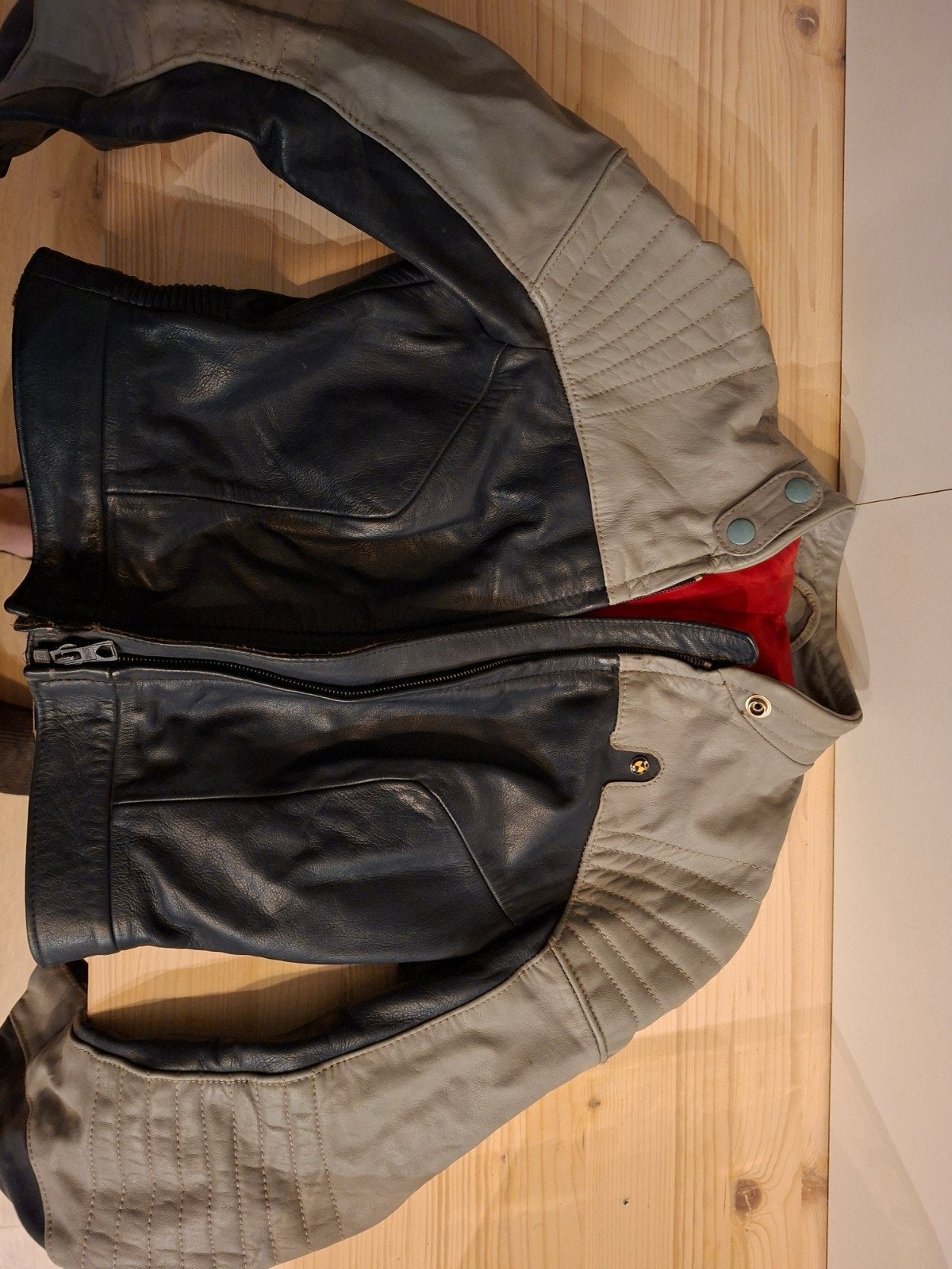 VINTAGE leder BMW motorjas maat M, Motoren, Ophalen