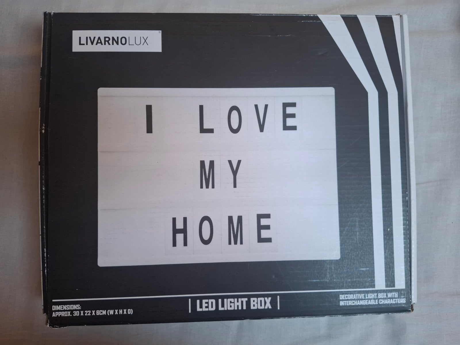 Boîte à lumière LED décorative, 22 cm, 30 cm, Plastique, Enlèvement