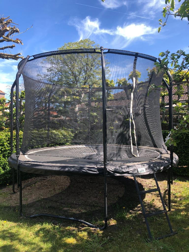 Salta Trampoline Black Edition diameter 366 + extra vangnet, Ophalen, Gebruikt